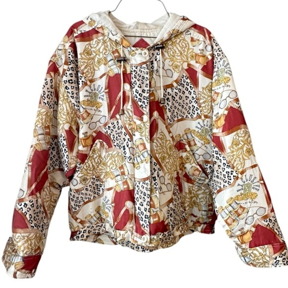 Atlantic Beach Vintage Safari Explorer 100% Silk Bomber Jacket Coat M - Picture 2 of 9